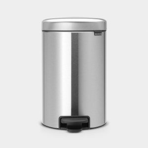 Pedal Bin Matt Steel 12Ltr Motion Control F/P Proof NI
