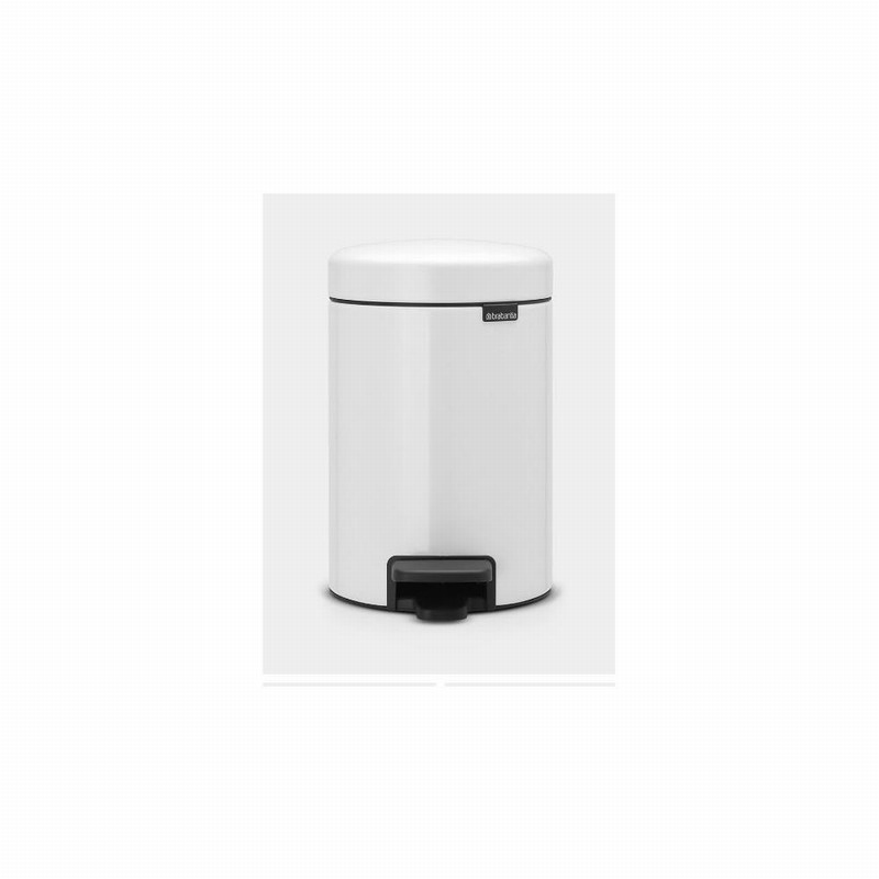 Pedal Bin White 3Ltr Pedalette NEWICON