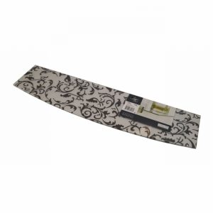 Shelf DURALINE Floating Glass Fr. & Blk. Print 60x15 Bow D