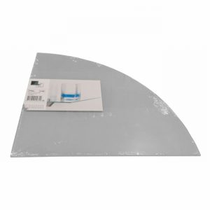 Shelf PEKODOM Floating Glass Frost 28x28cm Corner D