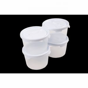 Food Box Round 300ml x4 WHITE