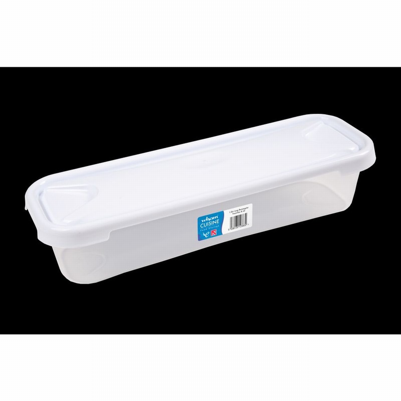 Food Box Rect. 1.2Ltr. WHITE Bacon Box
