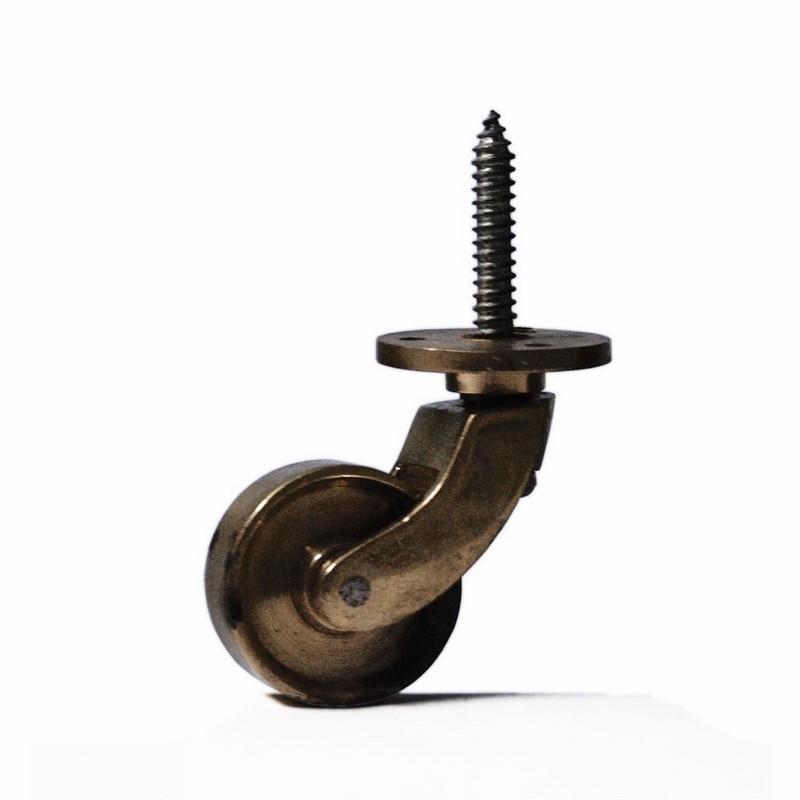 Castor Solid Brass Screw In 32mm