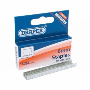 Staples DRAPER 6mm x1000 For 83658 El. Stapler