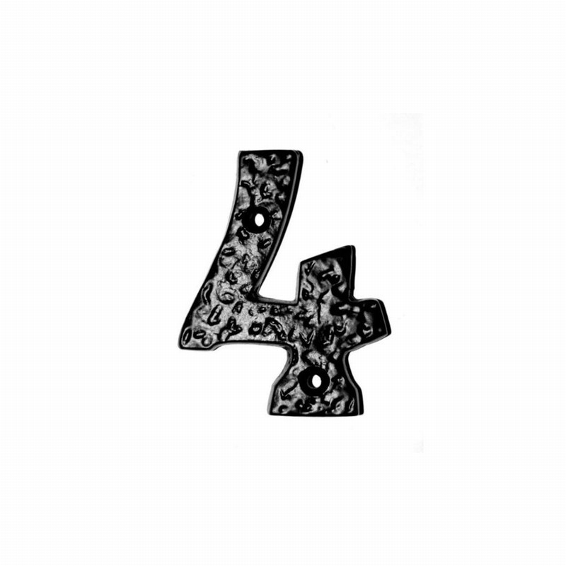 Antique Black Numeral No.4