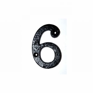 Antique Black Numeral No.6