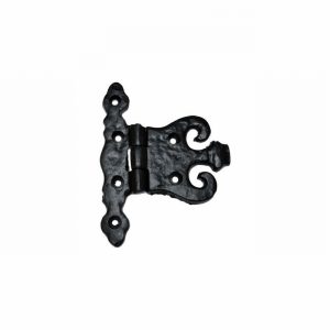 Antique Black Hinge Unequal 4" x 3"  D