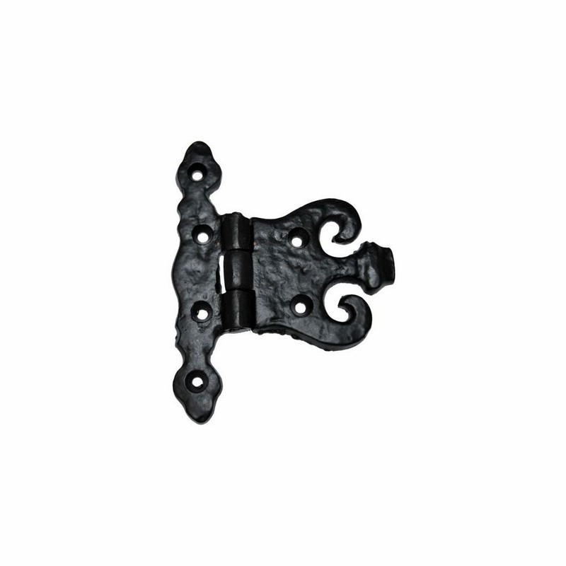 Antique Black Hinge Unequal 4" x 3" D