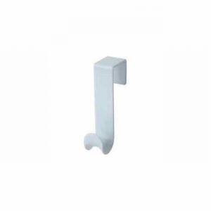 Hook 'Over Door' Single White Plastic