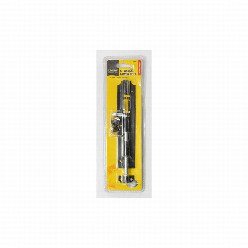Bolt Tower 152mm 6" Black Blister Card