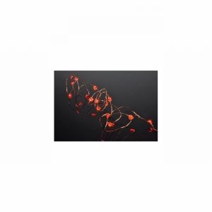 Decorative LED Lamps String of Red Hearts Des. x10 2xAA D