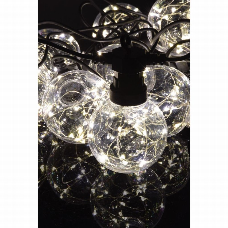 Outdoor Festoon Led Wire light Kit 10 Lamp White Ext. D