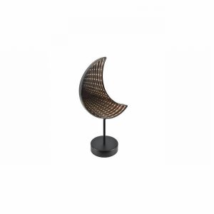 Decorative LED Lamp Infinity Mirror Moon Wooden 3xAAA D