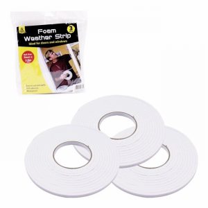 Draught Excluder Foam White x3
