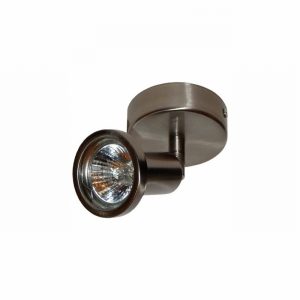 Spot Light Fitting LILLE Single GU10 Brushed Steel