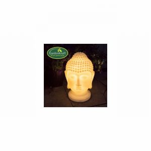 Solar Buddha Head Light 26x41cm