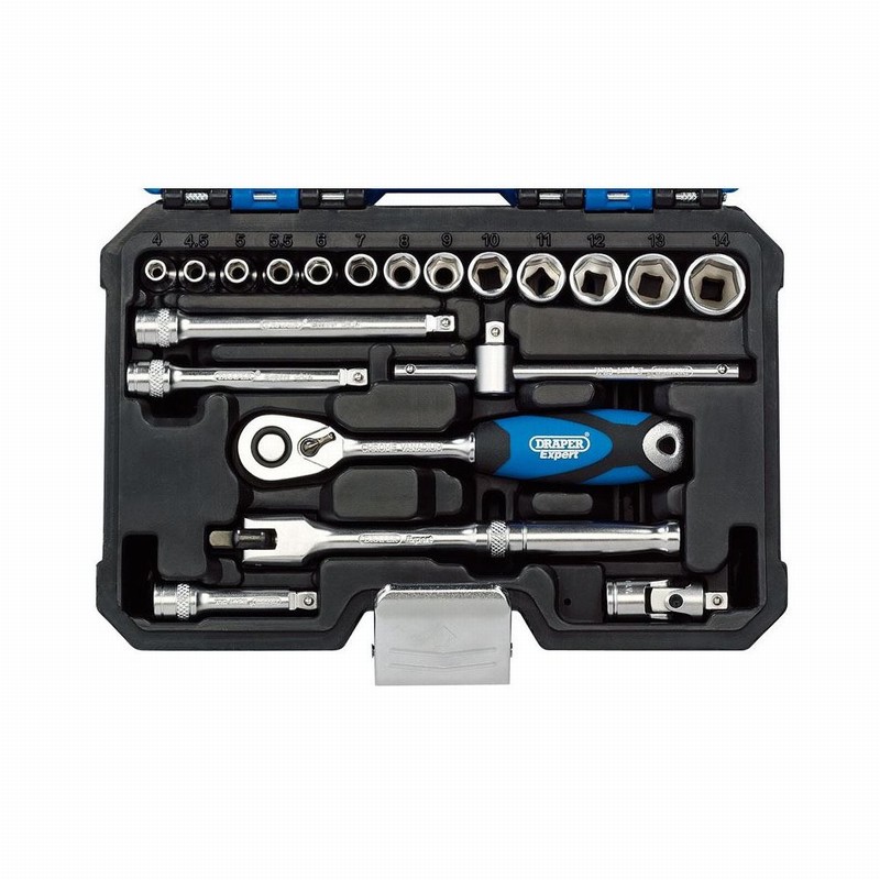 Socket Set DRAPER MM 20Pce. 1/4" Drive Cased D