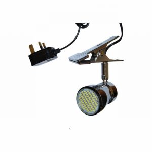 Spot Light Fitting Clip On Chrome c./w. LED GU10 Lamp