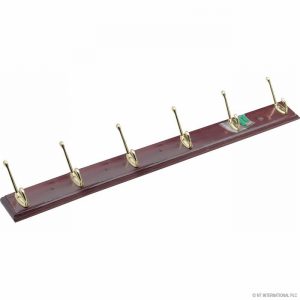Coat Rack 3 Hook Wooden Base