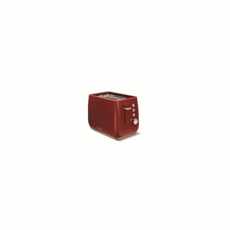 Toaster 2Slice Chroma Red & Metal