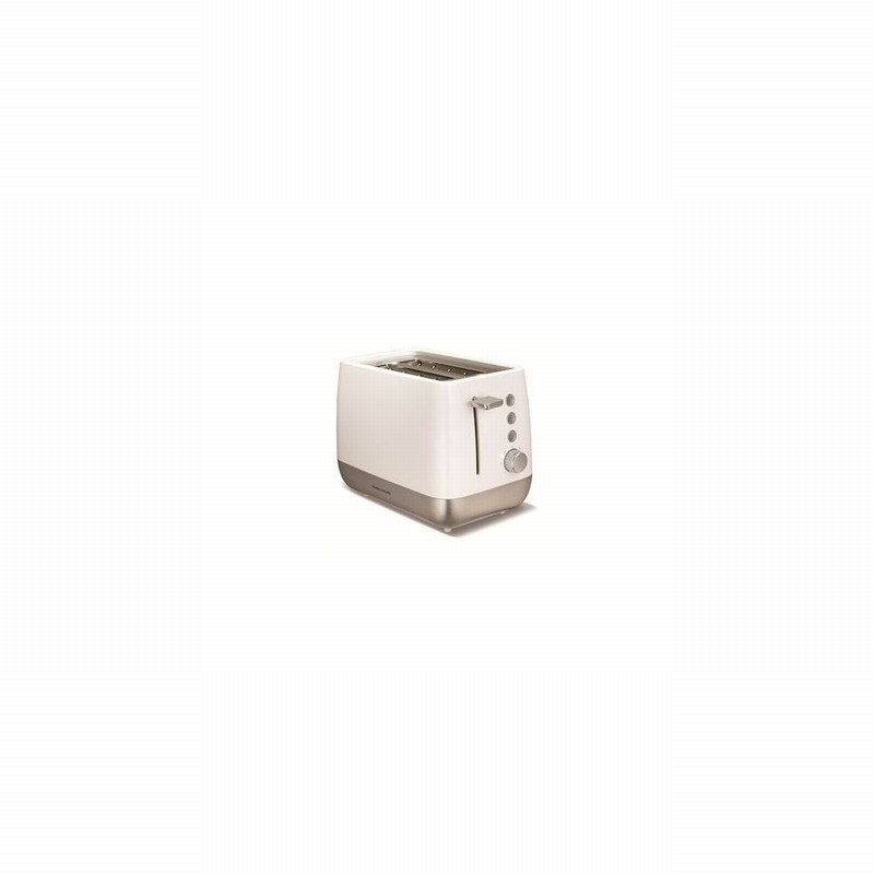 Toaster 2Slice Chroma Prem. White & Steel