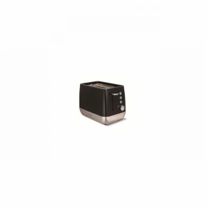 Toaster 2Slice Chroma Prem. Black & Steel