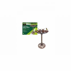 Bird Table Clamshell Bronze 36x52x80cm