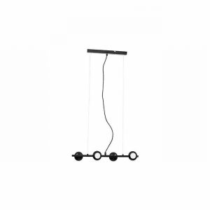 Ceiling Fitting ORB 4Way Matt Black 4xGU10 Req.