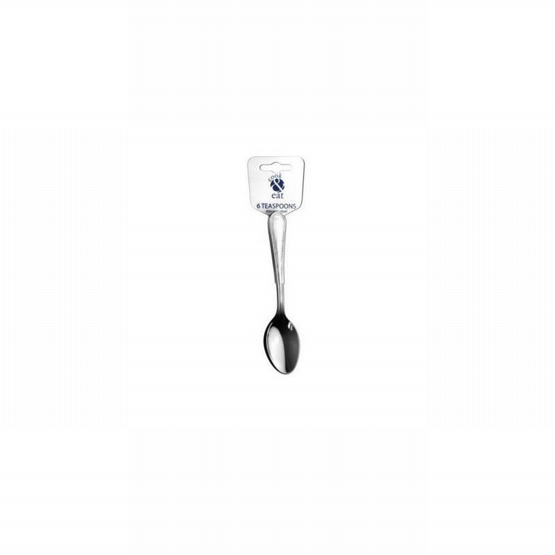 Spoon Tea SS Bead Design x6