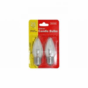 Lamp Candle Clear ES 25w Pack of 2 [+B]