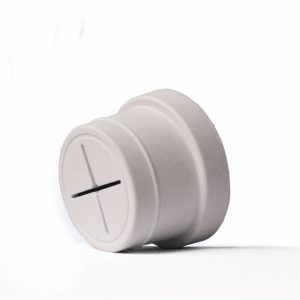 Towel Holder Rubber Single White Self Adhesive