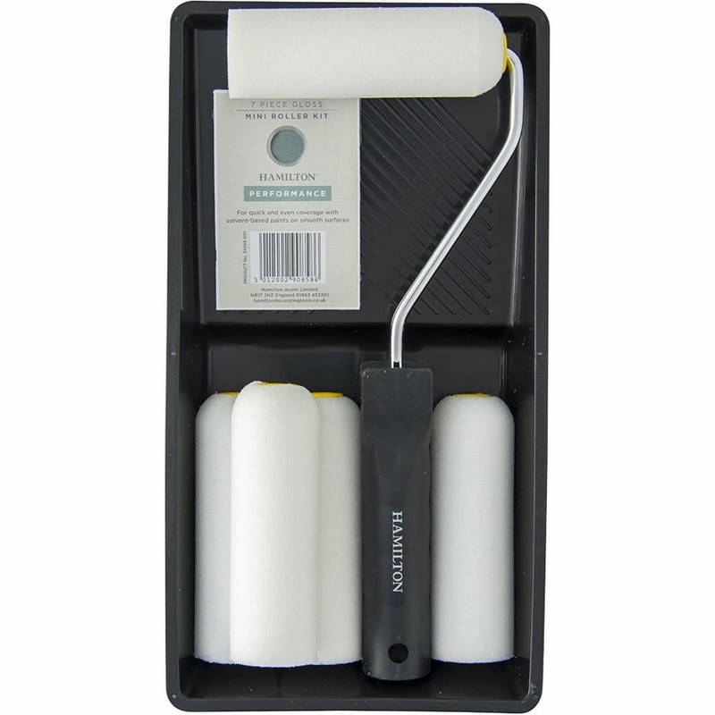 Paint Roller & Tray HAMILTON Mini Set For Gloss 7Pce.
