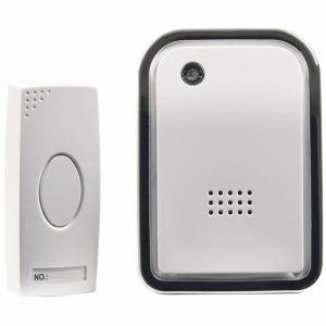 Chime Wireless & Portable 38 Melody &LED<100Mtr.2xAAReq.