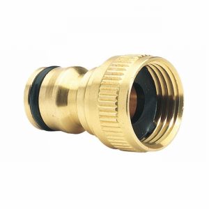 Threaded Tap Connector DRAPER 1/2" Clip On BRASS  D