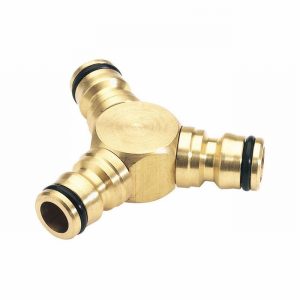 Hose Joiner 3Way Splitter DRAPER Clip On BRASS
