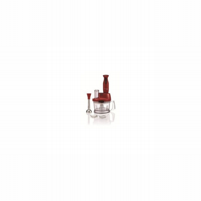 Food Processor & Hand Blender ACCENTS Red & SS