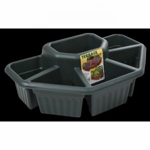Planter ETRUSCAN 6Division Green