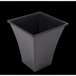 Planter METALLICA 23cm Square Black