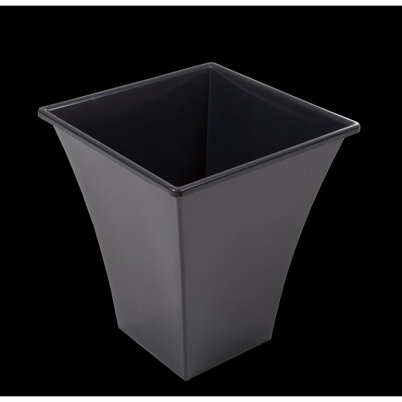Planter METALLICA 23cm Square Black