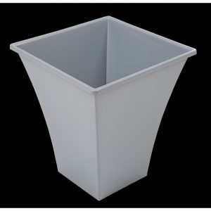 Planter METALLICA 23cm Square Silver