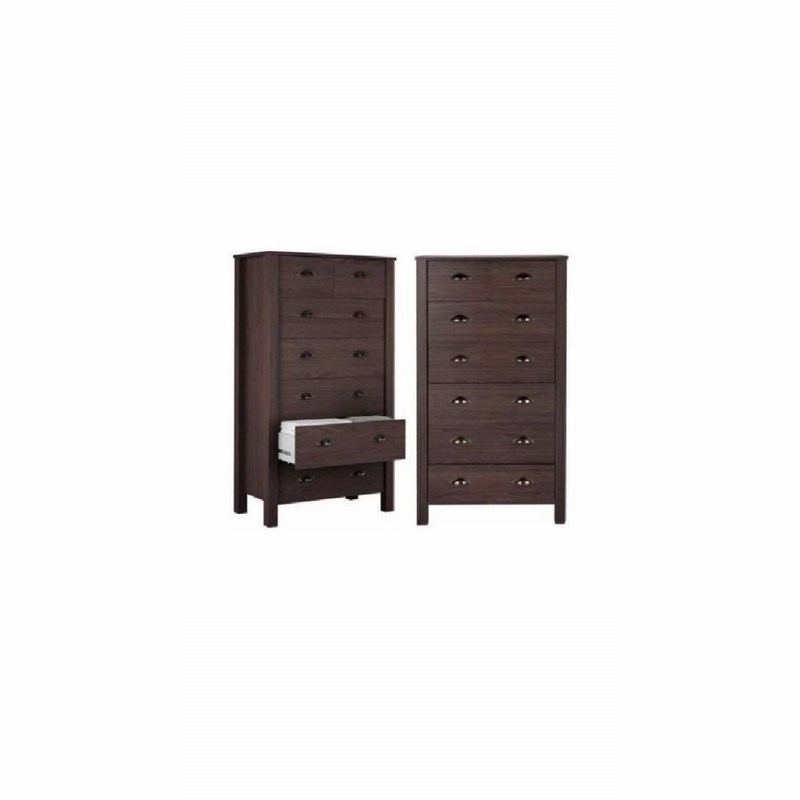 Chest 5+2 Drawer Veneered Oak