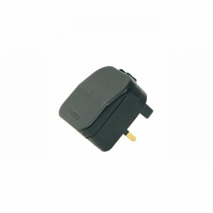 Converter Plug European to UK Fused 5Amp Hinged Black