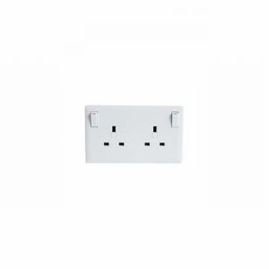 Socket 2gang Flush Switched Converta