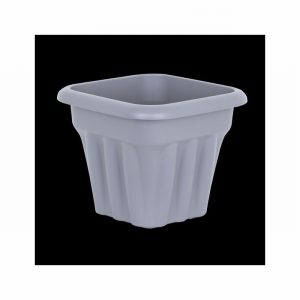 Planter VISTA 25cm Square Grey