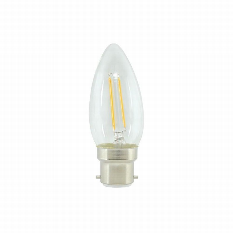 Lamp Low Energy LED Candle Filament 2>25Watt BC 2700K WW D
