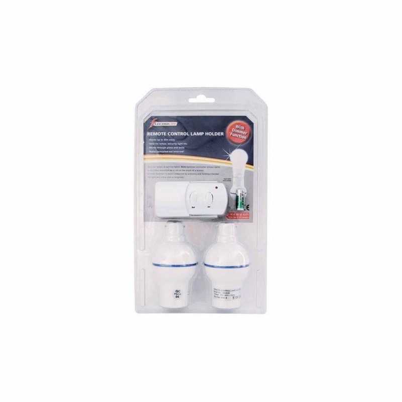 Lampholders Remote Controlled & Dimmable x2
