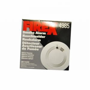 Smoke Alarm FIREX Optical AC Recharge Backup 6Yr W/Tee