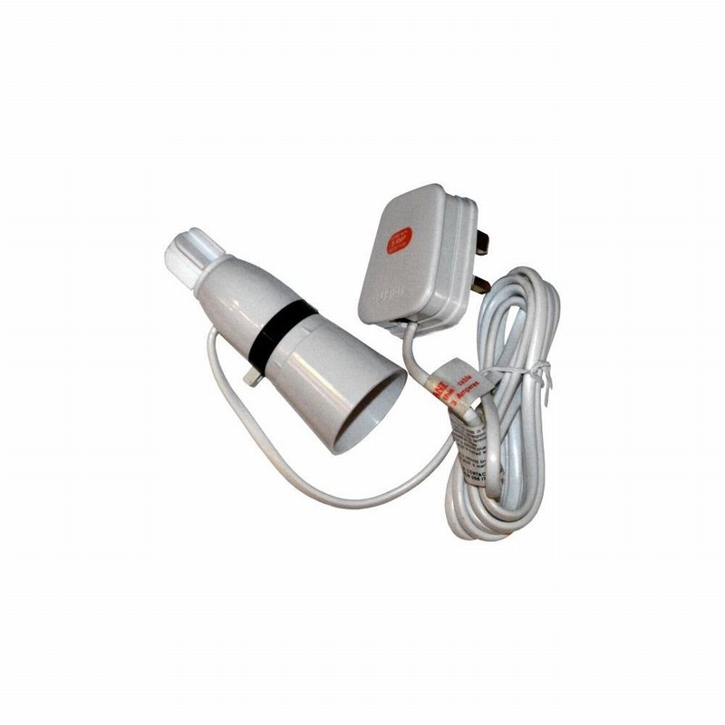 Lampholder for Bottle with Flex/Plug White