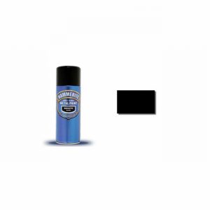 Paint Metal Direct to Rust Smooth Black 400ml Aero.