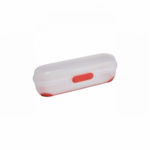 Food Box ADDIS Clip & Go Roll & Wraps 700ml Cap. Clear & Red